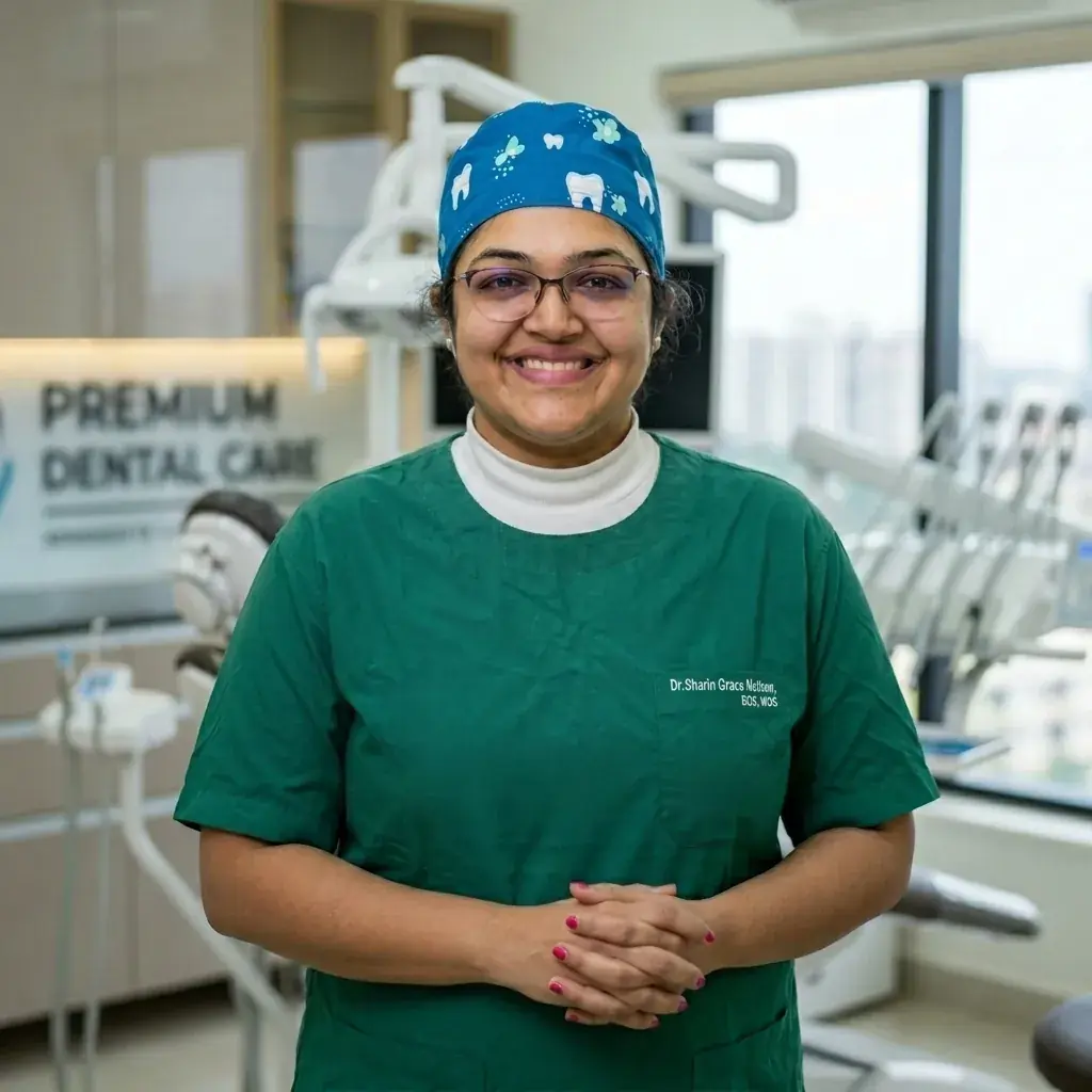 Dr. Sherin Grace Babu — Founder & Prosthodontist